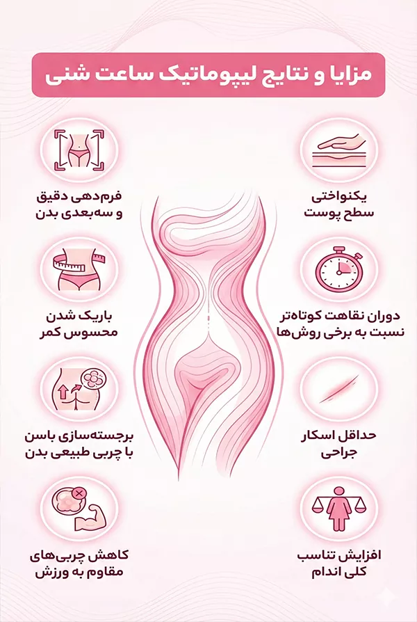 مزایا و نتایج لیپوماتیک ساعت شنی