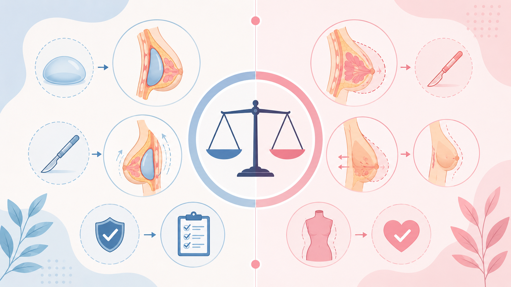 تفاوت ماموپلاستی افزایشی و کاهشی
