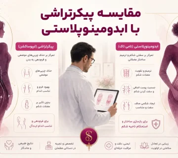 مقایسه پیکرتراشی با ابدومینوپلاستی