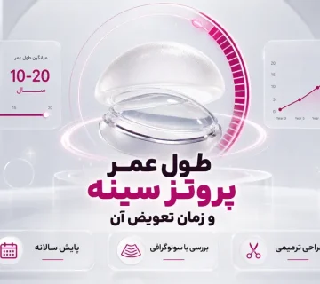 طول عمر پروتز سینه و زمان تعویض آن