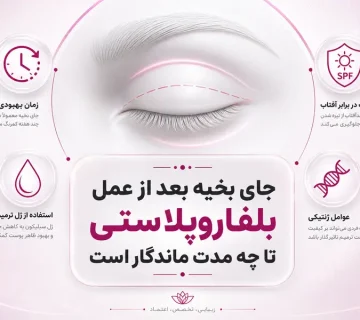 جای بخیه بلفاروپلاستی چه زمانی محو می‌شود؟
